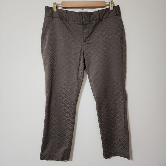 Banana Republic Factory Womens Martin Fit Pants Olive Green Cropped Size 10 - Picture 1 of 9